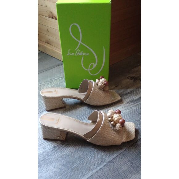 Sam Edelman Women's Size 8 Weston Heeled Sandal Eggshell- NWT - Picture 2 of 8